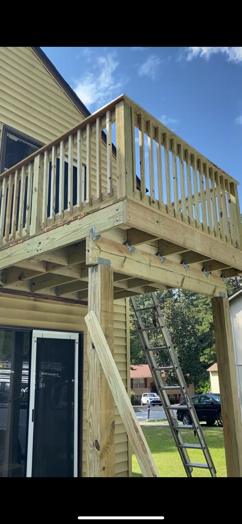 New deck construction.